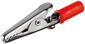 Alligator Clip with Screw, red - length 51 mm 11411