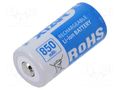 Re-battery: Li-Ion; 16340; 3.6V; 850mAh; Ø16.5x34mm; 2.5A XTAR XTAR-16340-0.85AH