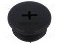 Stopper; M20; 1.5; IP68; polyamide; black; Entrelec; Thread: metric TE Connectivity 1SNG620018R0000