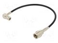 Cable; FME plug,SMB socket; black; angled,straight; 0.2m ACV 15-7581102
