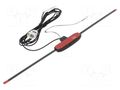 Antenna; inner; AM,FM,TMC; universal,with amplifier; 2.4m; 12VDC MTA 15-7697018