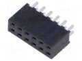 Connector: pin strips; socket; female; PIN: 12; straight; THT; 2mm SAMTEC SQT-106-01-L-D