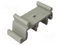 DIN rail mounting bracket; Body: grey ELBAG DIN-43/A
