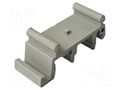 DIN rail mounting bracket; Body: grey ELBAG DIN-43/A