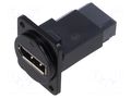 Coupler; DisplayPort socket,both sides; FT; 19x24mm; metal CLIFF CP30233M3B