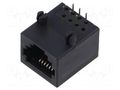 Connector: RJ12; socket; PIN: 6; 6p6c; on PCBs,PCB snap; THT ADAM TECH MTJ-669X1