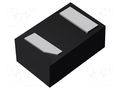 Diode: TVS; 3.8V; bidirectional; DFN1006-2; reel,tape DIODES INCORPORATED DESD3V3E1BL-7B