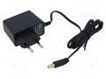 Power supply: switching; mains,plug-in; 12VDC; 1A; 12W; 84% ESPE E12-1212-213