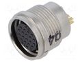 Connector: circular; push-pull; socket; PIN: 20; 1A; HR25; soldering HIROSE HR25A-9R-20S