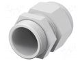 Cable gland; without nut; M32; 1.5; IP68; polyamide; light grey TE Connectivity 1SNG601109R0000
