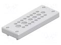 Multigate grommet; light grey; Holes no: 22; -40÷80°C; IP65 TE Connectivity 1SNG603007R0000