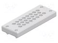 Multigate grommet; light grey; Holes no: 23; -40÷80°C; 4÷8.5mm TE Connectivity 1SNG603009R0000