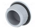 Stopper; PG11; IP68; polyamide; grey; Entrelec; Thread: PG; 10mm TE Connectivity 1SNG620059R0000
