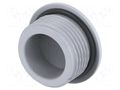 Stopper; PG13,5; IP68; polyamide; grey; Entrelec; Thread: PG; 10mm TE Connectivity 1SNG620065R0000