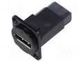 Coupler; DisplayPort socket,both sides; FT; 19x24mm; metal CLIFF CP30233MB
