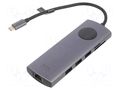 Hub USB; USB 2.0,USB 3.0; grey; Number of ports: 10; 0.15m VENTION TQWHB
