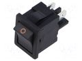 ROCKER; DPST; Pos: 2; ON-OFF; 4A/250VAC; black; none; 100mΩ Marquardt 1852.1102