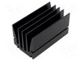 Heatsink: extruded; grilled; black; L: 100mm; W: 54mm; H: 55mm FISCHER ELEKTRONIK SK429/100/SA
