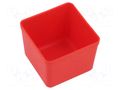 Container: cuvette; red; 55x55mm; 7pcs; KBS55; UNITE BOX KISTENBERG KBS55-3020