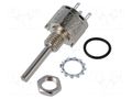 Potentiometer: shaft; single turn; 10kΩ; 1.5W; ±10%; 3mm; linear VISHAY PRV6SAAAJYB25103KA