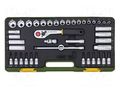 Wrench-set; 6-angles,socket spanner; Mounting: 3/8"; 47pcs. PROXXON PR23282