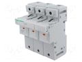 Fuse base; 22x58mm; for DIN rail mounting; 125A; Poles: 3 SCHNEIDER ELECTRIC A9GSB392