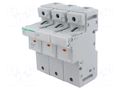 Fuse base; 22x58mm; for DIN rail mounting; 125A; Poles: 3 SCHNEIDER ELECTRIC A9GSB392
