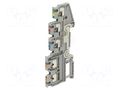 Splice terminal: rail; for DIN rail mounting; spring clamp; grey PHOENIX CONTACT PTIO1.5/S/4-PE