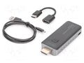 HDMI extender; HDMI plug,USB B micro socket; HDCP 1.3,HDMI 1.4 DIGITUS DS-55320