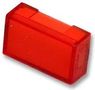LENS, RECTANGULAR, CLEAR RED 0854-0582