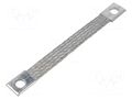 Braids; earthing tape; 10mm2; Ø1: 9mm; Ø2: 9mm; 90A; L: 0.13m BM GROUP BM61015
