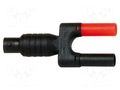 Adapter; black-red; banana 4mm plug x2,BNC socket; 2pcs. CHAUVIN ARNOUX CA-P01102101Z