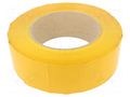 Tape: marking; yellow; L: 50m; W: 75mm; self-adhesive; PVC FATH FA-0203T07515