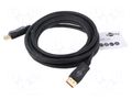 Cable; DisplayPort plug,both sides; PVC; Len: 3m; black; Core: Cu Goobay GOOBAY-74762