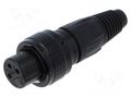 Connector: XLR; plug; female; X-SPEC; PIN: 3; straight; for cable NEUTRIK NTR-NC3FX-SPEC