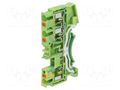 Splice terminal: rail; DS; for DIN rail mounting; spring clamp DEGSON ELECTRONICS DS2.5-TW-PE-01P-1C