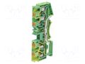 Splice terminal: rail; DS; for DIN rail mounting; spring clamp DEGSON ELECTRONICS DS4-QU-PE-01P-1C