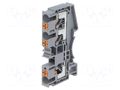 Splice terminal: rail; DS; for DIN rail mounting; spring clamp DEGSON ELECTRONICS DS6-TW-01P-11