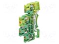 Splice terminal: rail; DSKK; for DIN rail mounting; spring clamp DEGSON ELECTRONICS DSKK2.5-PE-01P-1C