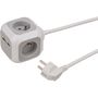 ALEA-Power USB-Charger Plug Block 4-way 1.40 m H05VV-F 3G1.5 TYPE E 1150101 3281851501015