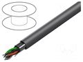 Wire; Alpha Essential C&C; 4x2x24AWG; shielded,Al-PET foil; PVC ALPHA WIRE 6318-SL001
