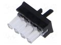 Fiber for LED; Ø2mm; L: 7.7mm; No.of mod: 4; round; Front: convex MENTOR 1296.4004