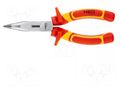 Pliers; insulated,straight,half-rounded nose,universal; 180mm NEO TOOLS NEO-01-228