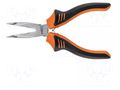 Pliers; curved,half-rounded nose,universal,elongated; 160mm NEO TOOLS NEO-01-254