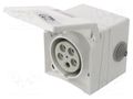 Connector: AC supply 3-phase; socket; female; 16A; 415VAC; Design PCE 865-6V