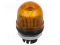Signaller: lighting; continuous light; orange; 12÷230VDC; IP65 WERMA WER-80030000