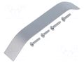 Holder; aluminium; natural; H: 26.5mm; L: 180mm; W: 25mm; handle GTV Poland GTV-UA-00-337160