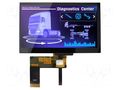 Display: TFT; 7"; 800x480; Illumin: LED; Dim: 165x104x5.25mm; RGB NEWHAVEN DISPLAY INTERNATIONAL NHD-7.0800480AF-LC