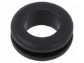 Grommet; Ømount.hole: 12mm; Øhole: 10mm; black; -40÷135°C; UL94HB ESSENTRA ESS-10118146