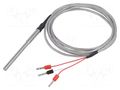 Sensor: temperature; Pt100; Working part len: 80mm; Probe dia: 4mm F&F RT-56